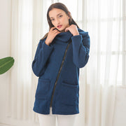 Women's Fashion Side Zipper Coat Top