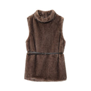 Elegant Women's Sleeveless Turtleneck Top