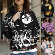 Cozy Halloween Hoodie - 3D Print Graphic Pullover