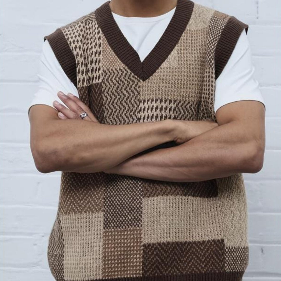 Casual Geometric Pattern Men's Vest Sleeveless