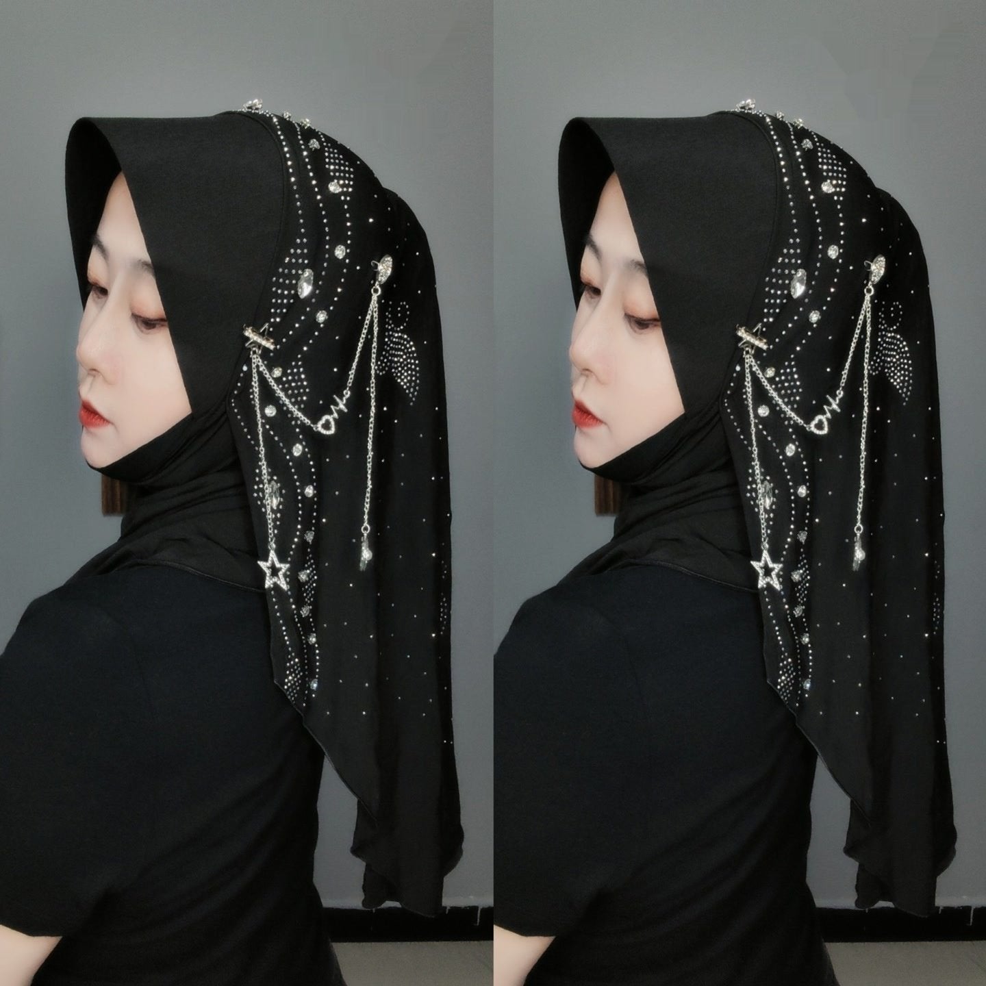 Elegant Gold Silk Scarf for Women
