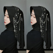 Elegant Gold Silk Scarf for Women