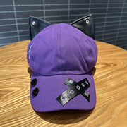 3D Cat Ear Baseball Cap for Women
