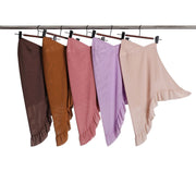 Soft Ruffled Pullover Scarf for Women