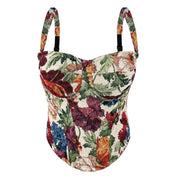 Vintage Chic Tube Top Bra with Chest Pad