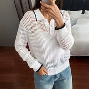 Women's Hollow-Out Long-Sleeve Thermal Top