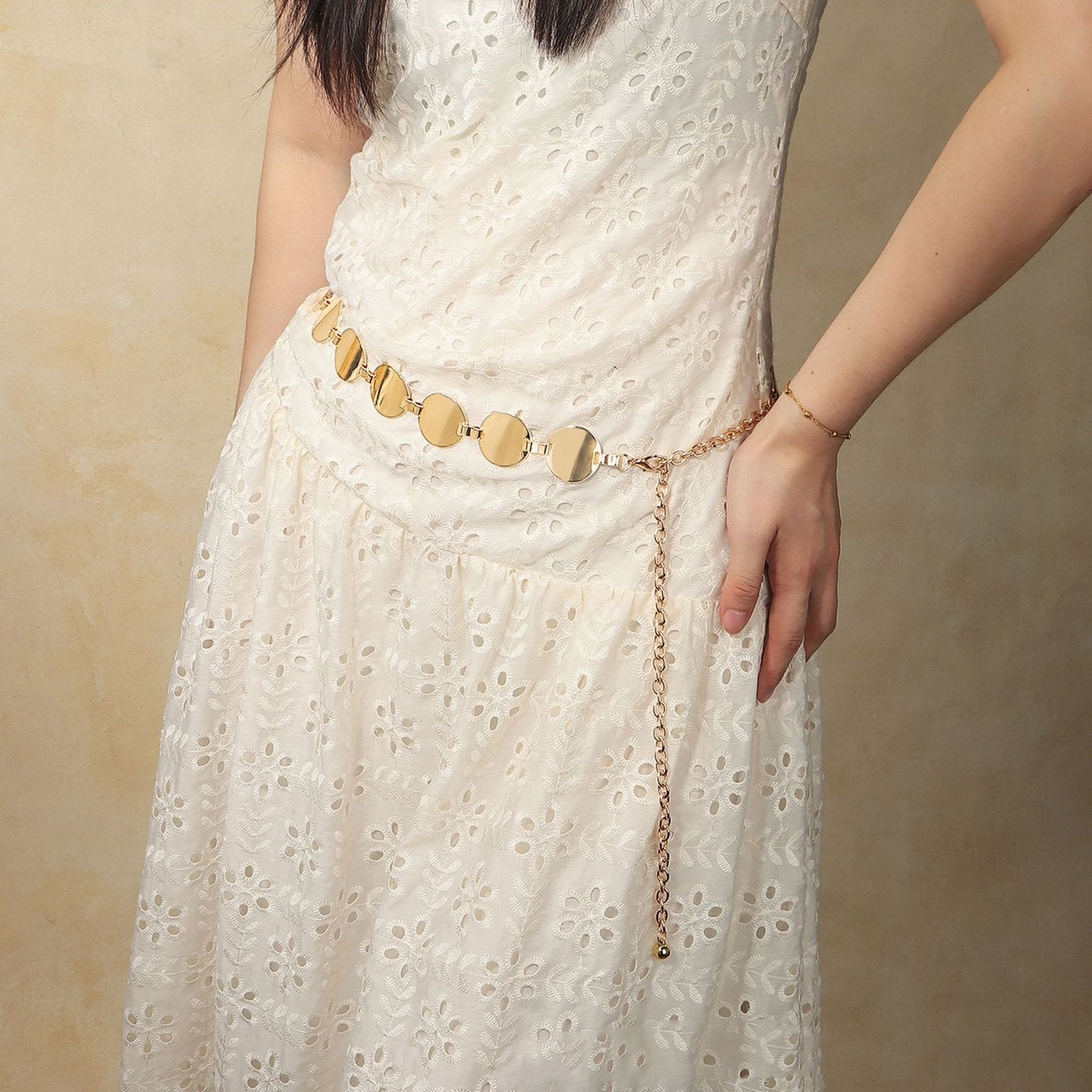 Gold or Silver Punk Waist Chain for Skirt Pants