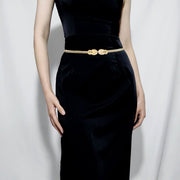 Elegant Metal Waist Chain with Lobster Buckle