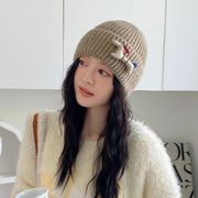 Warm Knitted Beanie Hats for Women, Windproof Ear Protection