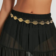 Gold or Silver Leaf Waist Chain Belt for All-Occasion Style