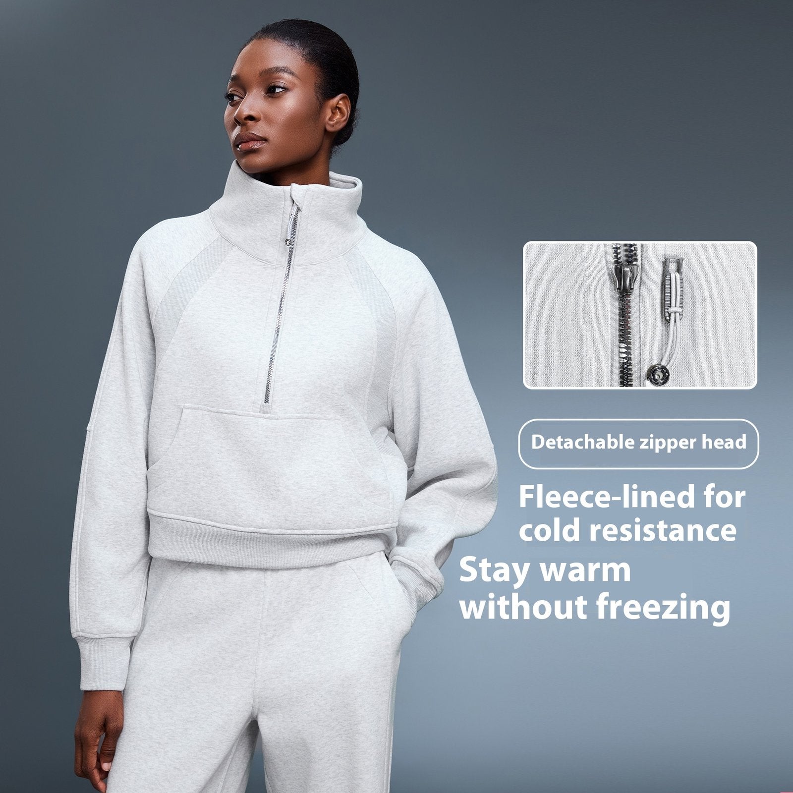Women's Turtleneck Pullover Jacket