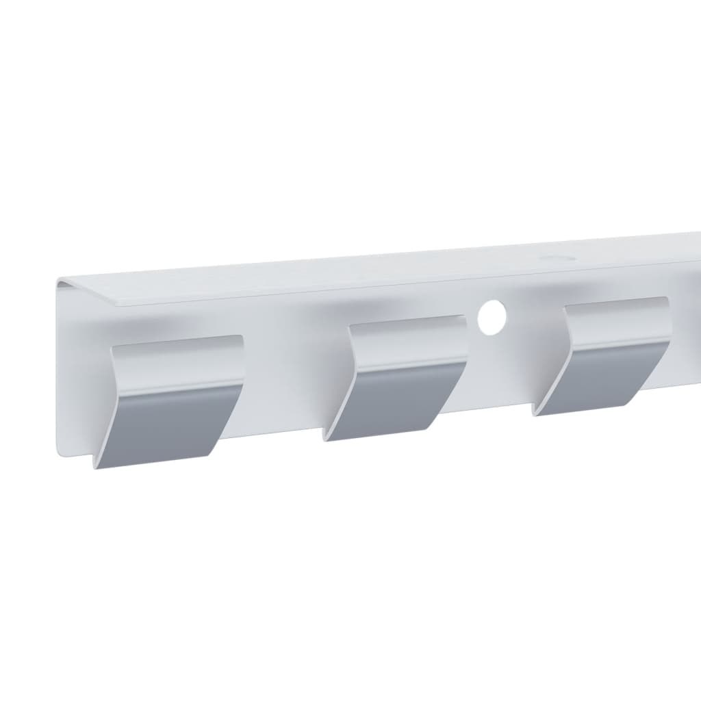 Strip Curtain Hook Rail Silver 1 M Stainless Steel