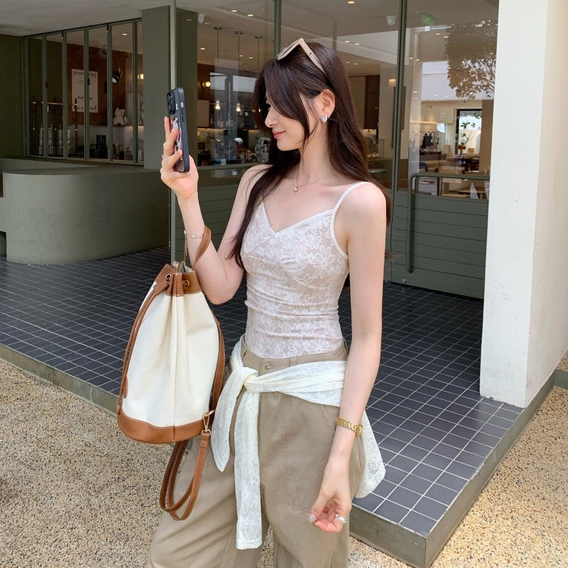 Lace Camisole Top for Women - Sleek & Elegant