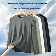 Men's Premium Cotton Long-Sleeve T-Shirt