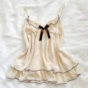 Beige Backless Sling Cami Top
