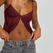 Sexy Mesh Cami Top for Women