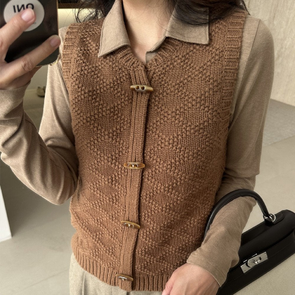 Cozy Plaid Vest for Women - Perfect Temperament Commute Layering