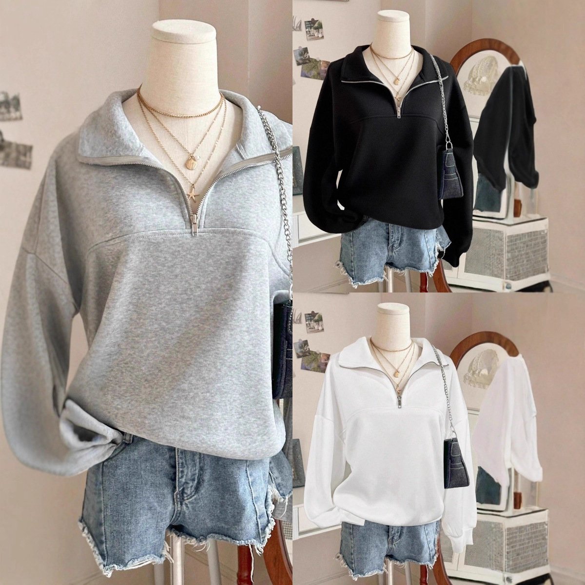 Zipper Hoodie for Women - Spring & Autumn Casual Sweater