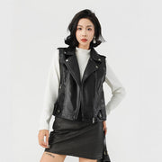 Leather Waistcoat for Women - Versatile Commute Vest