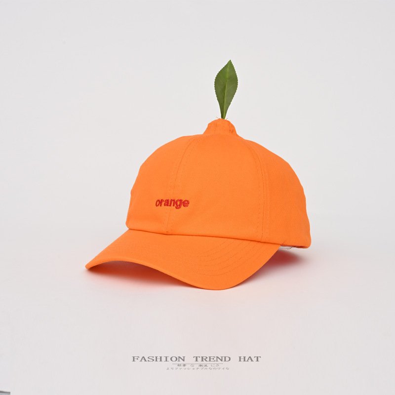 Vibrant Orange Baseball Cap for Women