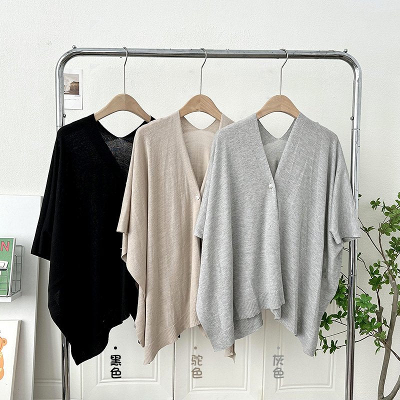Versatile Summer Cardigan with Buckle