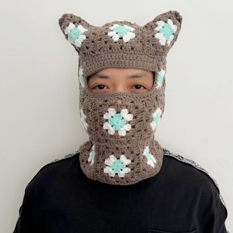Retro Ear Protection Scarf with Integrated Hat