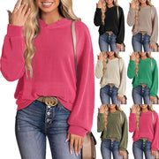 Women's Hooded Twisted Bar Sweater