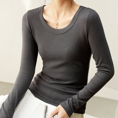 Women's Loose Slimming Cotton Long T-Shirt