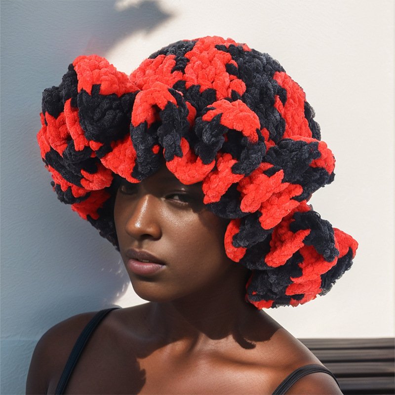Versatile Knitted Acrylic Hat for Women