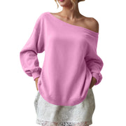 Cozy Solid Color Sweater for Women