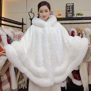 Cozy Solid Color Flannel Cloak