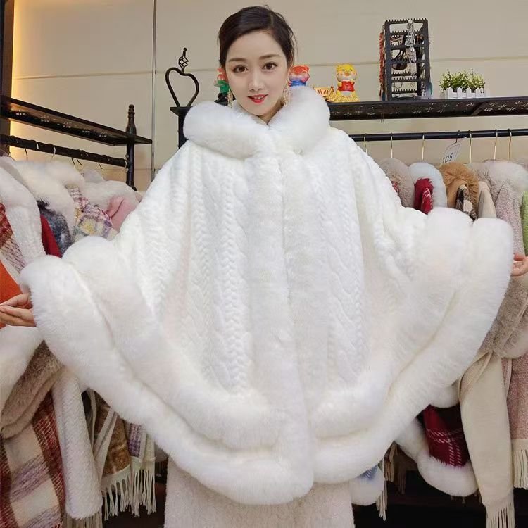 Cozy Solid Color Flannel Cloak