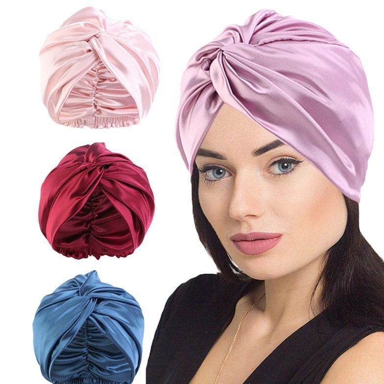 Soft Double-layer Nightcap for Women