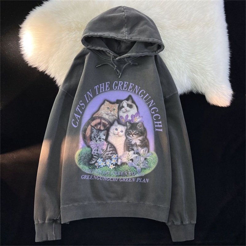 Couple Wear Long Sleeve Hoodie Pullover