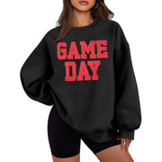 Loose Letter Crew Neck Sweatshirt for Women