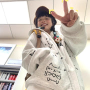 Cute Cartoon Hoodie for Women - Loose Casual Sweatshirt