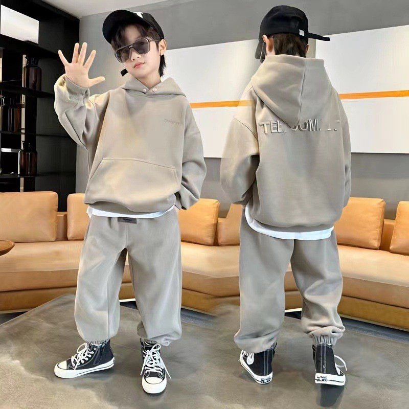 Cozy Plus Size Hooded Pullover for Kids
