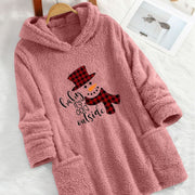 Cozy Christmas Snowman Hoodie for Women