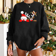 Cozy Christmas Elk Sweater for Women