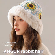 Warm Knitted Bucket Hat for Women