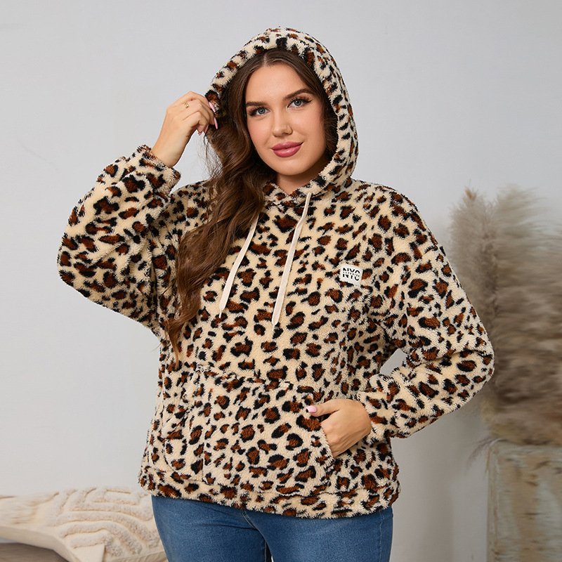 Cozy Leopard Print Sweater for Women