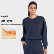 Women's Sports Hoodie with Air Layer Design