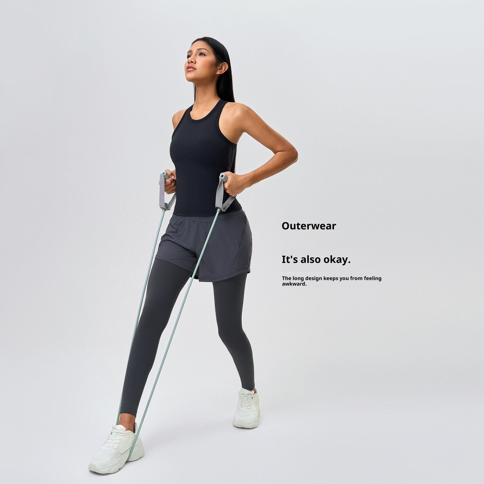 Women's Breathable Sports Vest with Chest Pad, Slim Fit, H-Shape Back