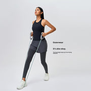Women's Breathable Sports Vest with Chest Pad, Slim Fit, H-Shape Back