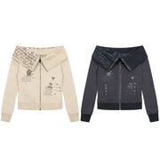 Retro Chic Knit Sweater Cardigan for Streetwear Style