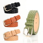Trendy Alloy Pin Buckle Belt - Imitation Leather Weaving
