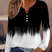 Trendy Geometric Long Sleeve Pullover