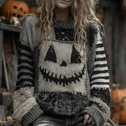 Soft Round Neck Loose Feel Women's Sweater