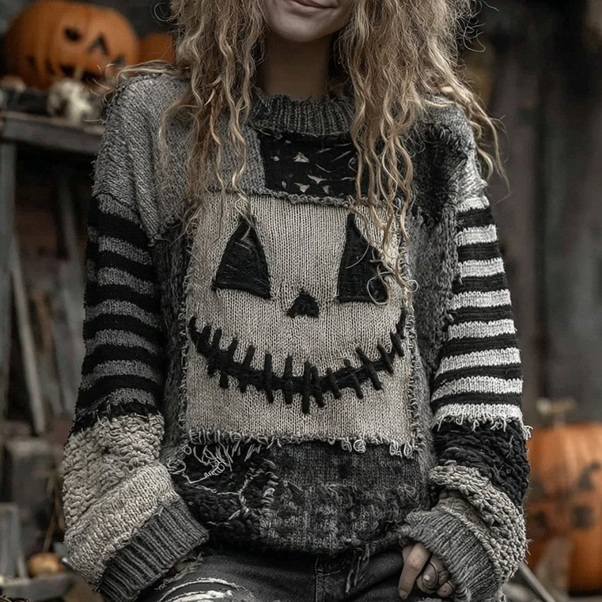 Soft Round Neck Loose Feel Women's Sweater