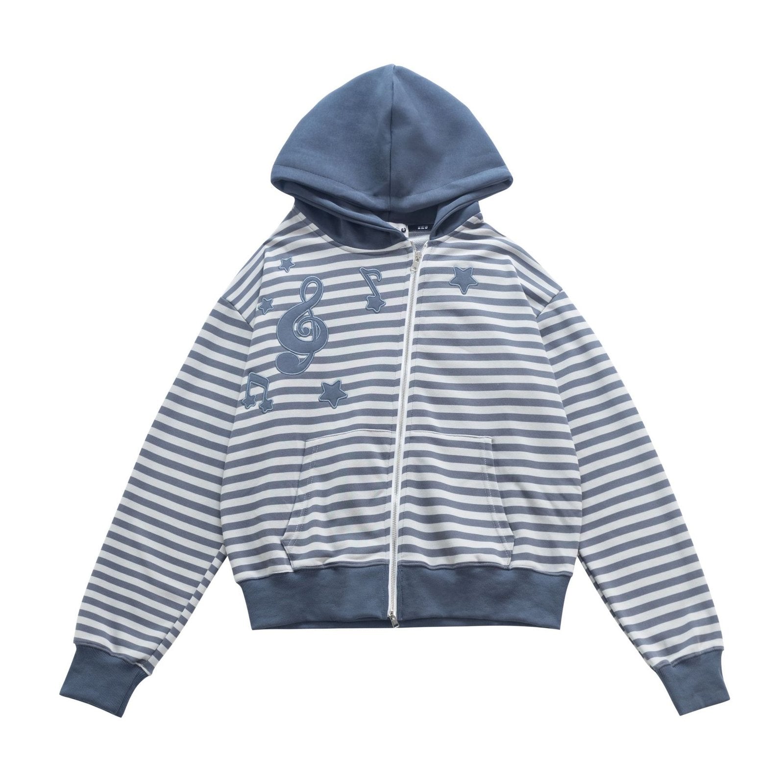Women's Retro Oblique Zipper Cotton Cardigan
